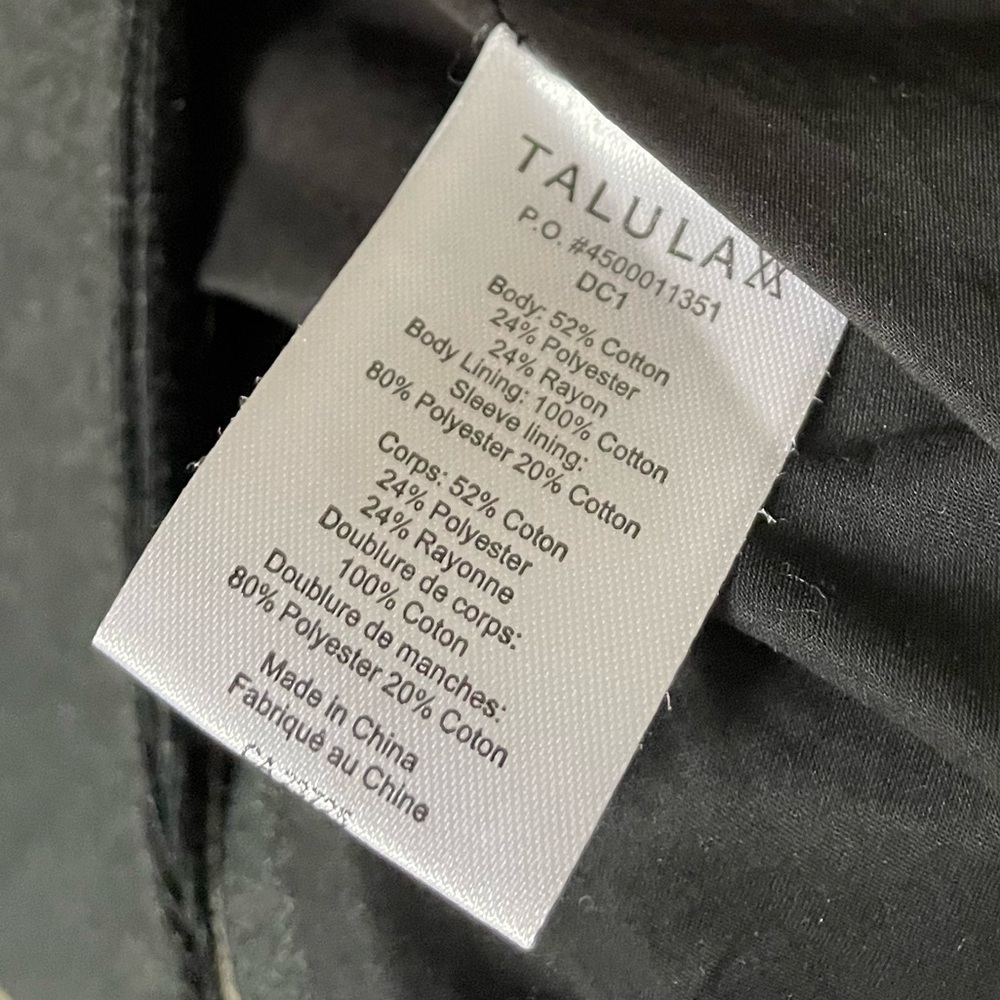 Talula blazer NWOT SIZE 0 charcoal dark grey - Picture 4 of 5